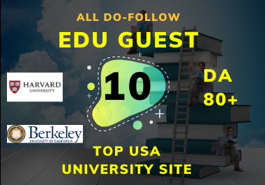 Create 10 Do-Follow High EDU Guest Post Permanent link on Top university Website
