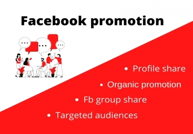 Promote your business or product through facebook