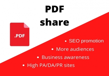 Share your PDF to top PDF sharing sites
