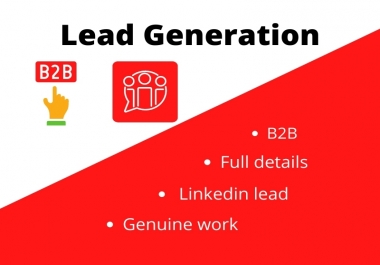 B2B and Linkedin lead generation for business