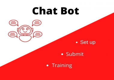 Chat bot setup to your service or business pages