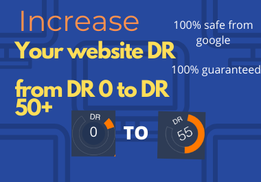 Boost your website DR from 0 to 50+ within 15 days - just for 20