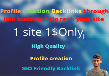 I will do HQ profile creation backlink service