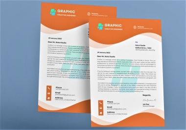 I can design Corporate and unique Letterhead for you