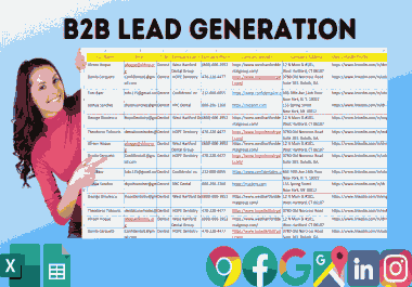 I will do targeted 500 b2b lead generation for your business