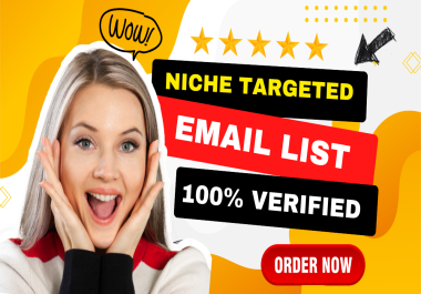 I will provide niche targeted email list for email marketing