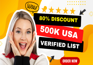 Provide 500k USA verified Email List Database