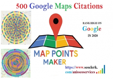 Do 500 google point maps citations with Driving Directions for GMB ranking