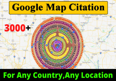 I will Create Manually 3000 Ranking Booster Google Map Citation,  Local SEO
