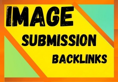 I will make 100 image submission backlinks on high-quality sites manually