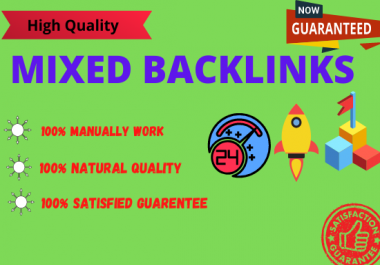 Build 30 High Authority Mixed backlinks