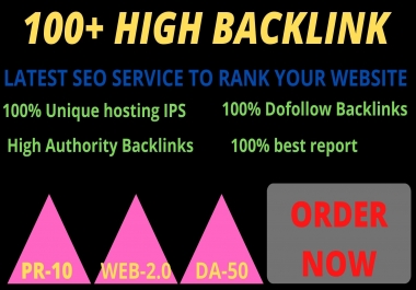 Get powerful 100+ pbn backlinks with high DA /PA on your homepage.
