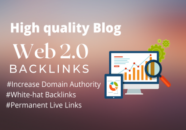 I will do web 2.0 unique manually backlinks for rank google 1 page