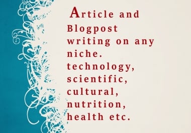Expert article and Blog post writer