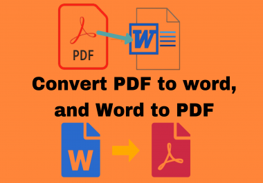 I will convert your PDF file into a word document in an instant