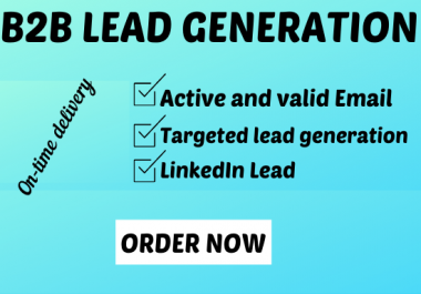 I will do B2B lead Generation with valid email