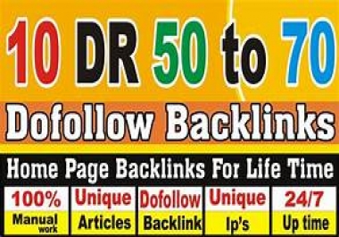 I will create 5 DR 60 to 75 PBN dofollw backlinks for good seo results