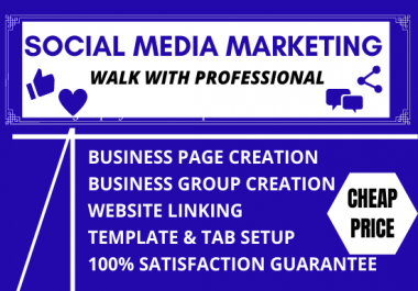 Create,  set up and fixed your fan/business/gaming page and group by professional