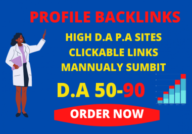 I will manually build 300 high da pa profile backlinks