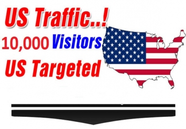 I will send 10,000 unique visitors,  traffic from USA to your website