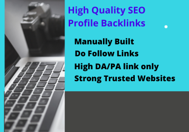 I will create 100 high authority do-follow profile backlink for your website.