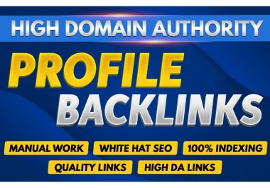 200 Profile Backlinks - boost google ranking with high authority SEO backlinks
