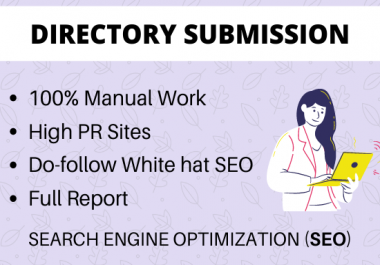 Do 50 powerful directory submission backlinks manually
