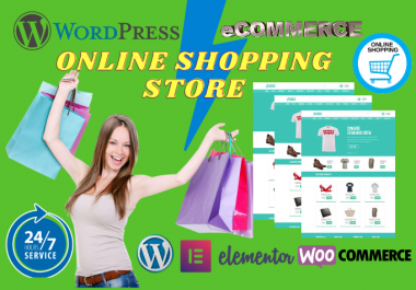 I will build wordpress ecommerce website with woocommerce
