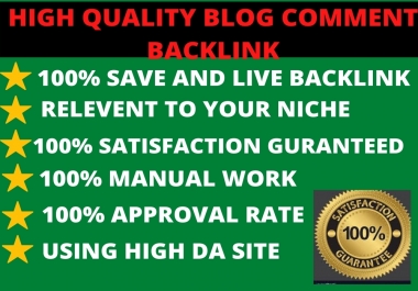 I Will Do Manually 50 Dofollow Blog Comment Backlinks
