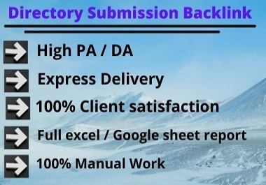 I will find top niche directory submission backlinks in 200 website manually