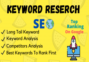 I will do keyword research for on page SEO