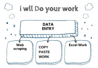 I will do data entry,  internet research,  and data analysis & typing works