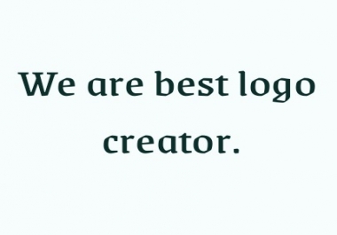 we are the best logo creator and sort time.