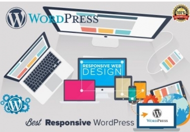 I will build modern wordpress website design clean and fully Responsive