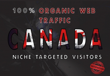 I will drive real organic CANADA web traffic