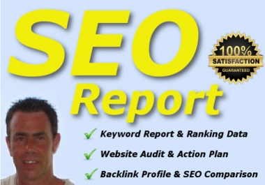 I will deliver a premium SEO report and action plan in 24hours