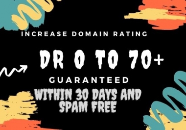 I will increase your websites DR Domain Rating 70+