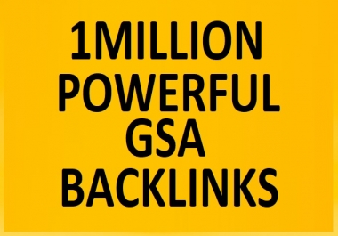 I will do 1million highly verified backlinks your website using ser