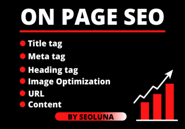 I will do on page optimization for ranking on top sites