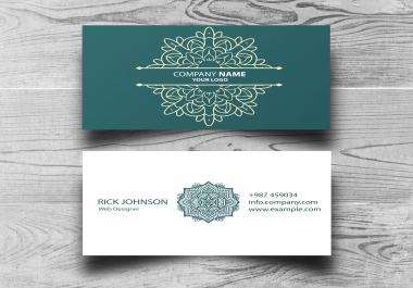 Design unique luxury business card for company, brand and many more