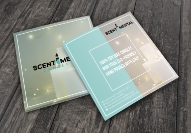 Design you a professional square brochure