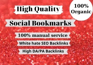 100 High quality social bookmarks seo backlinks for google ranking