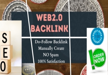 I will do 55 high DA PA web2.0 permanent Backlinks for your website