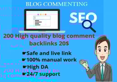 I will deliver 200 niche blog comment live link and high pa/da for your business