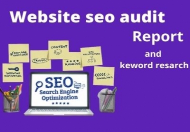 I will do complete seo audit and keword resarch