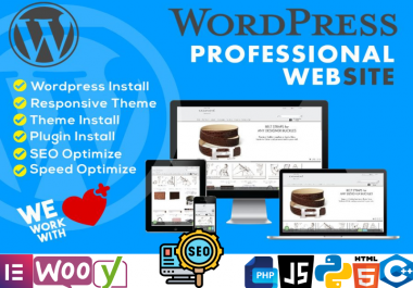I will create a responsive wordpress website Design and customization