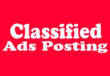 I Will Do 50 Manual Classified Ads Posting On Top Ad Websites