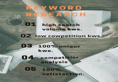 I will produce a SEO keyword research rundown to rank your site quick.
