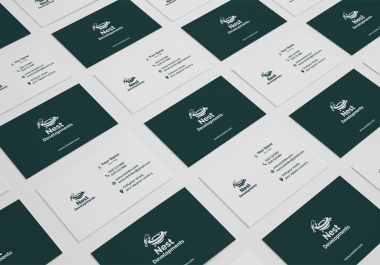 We will create two side modern unique luxurious business card for you