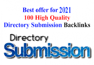 I will do high 100 High quality directory submission within Website Google Ranking